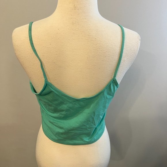NWOT BP. Crop Knit Camisole In Green‎ Marine (L) - Picture 6 of 10